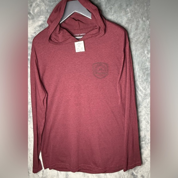 Depart West Other - Departwest Men’s Maroon Lightweight Pullover Hoodie